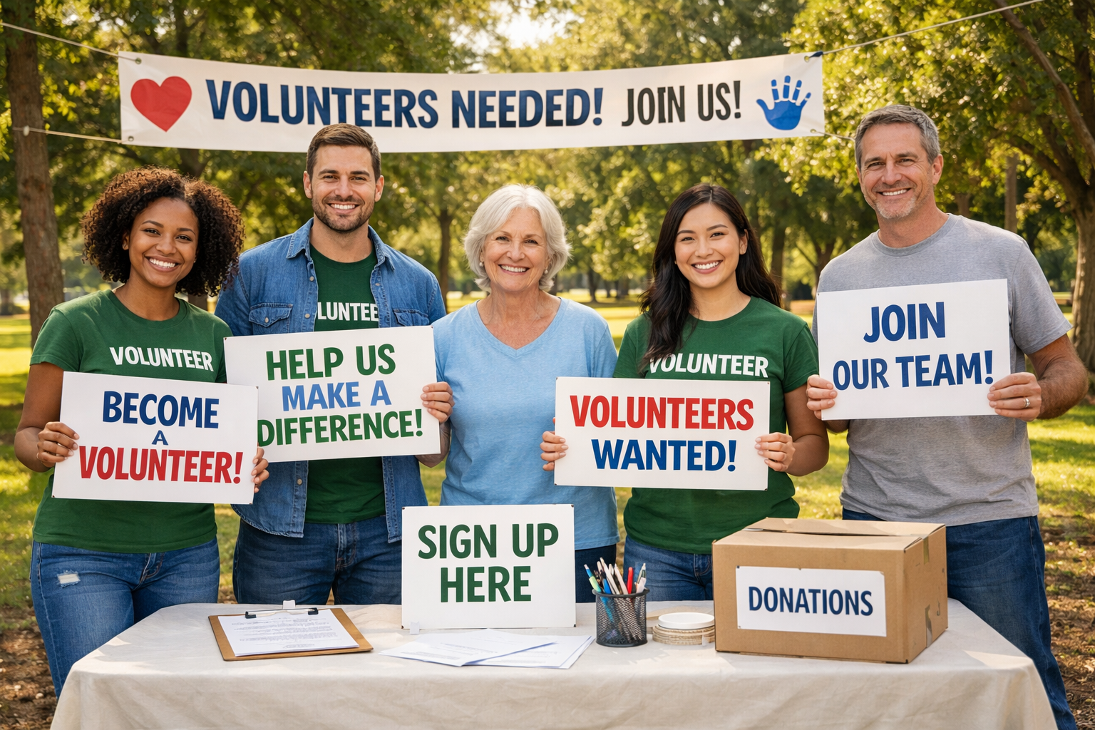 group looking for volunteers